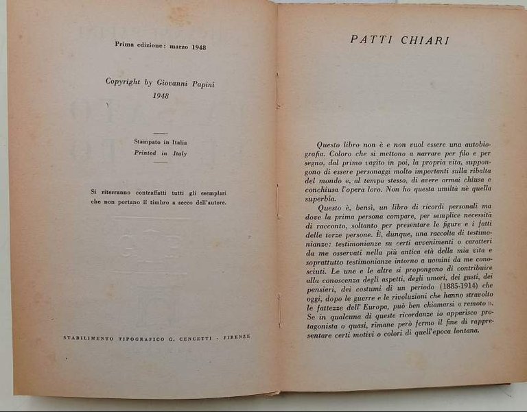 PASSATO REMOTO (1885-1914)(1948)
