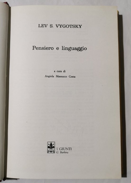 Pensiero e linguaggio