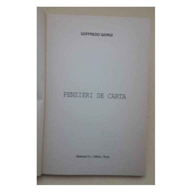 PENZIERI DE CARTA(1994)