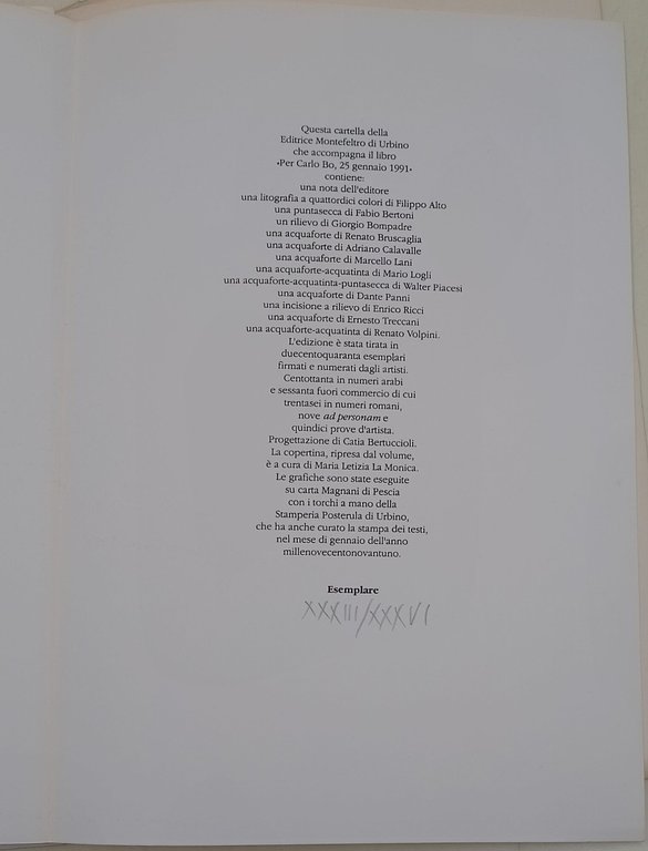 Per Carlo Bo-2 voll.