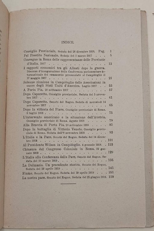 PER LA GUERRA E PER LA PACE( 1919)