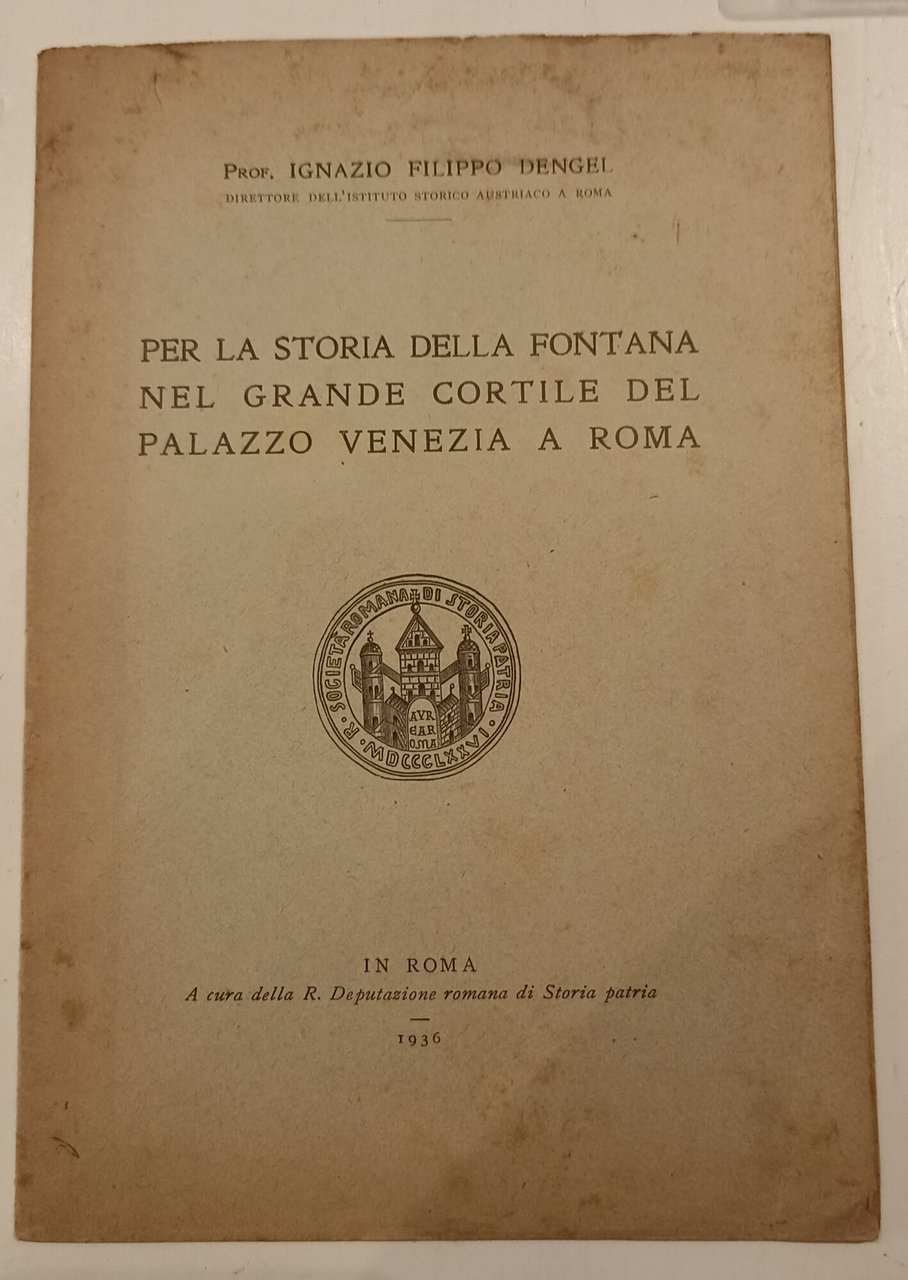 Per la storia della fontana nel grande cortile del palazzo …