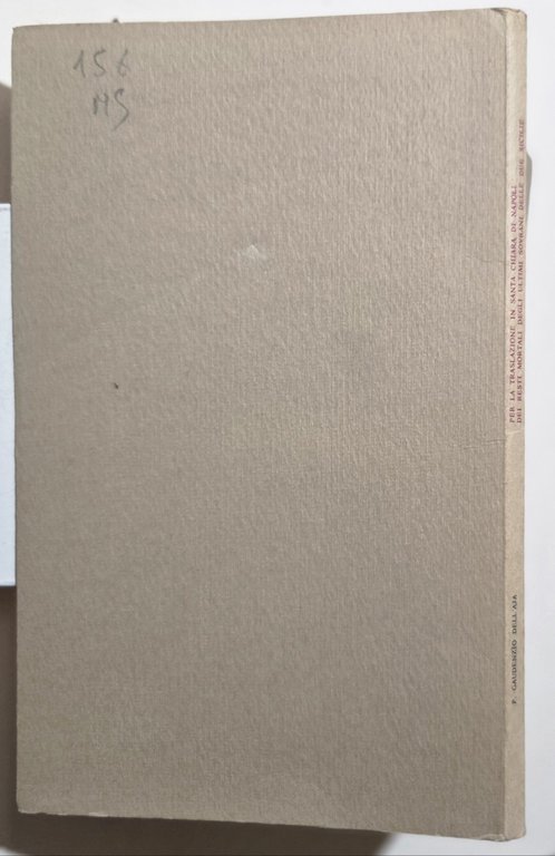 Per la traslazione in Santa Chiara di napoli dei resti …