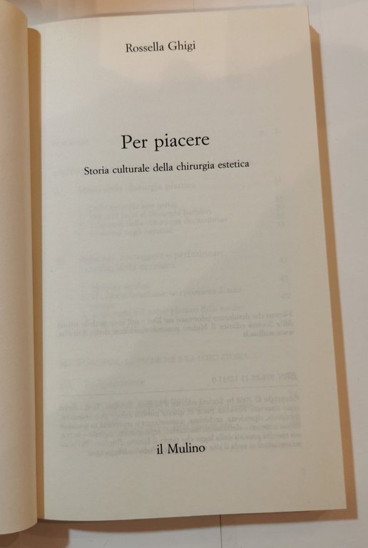 Per piacere - storia culturale della chirurgia estetica