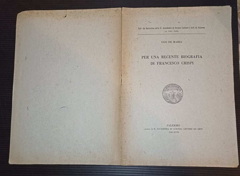 Per una recente biografia di Francesco Crispi