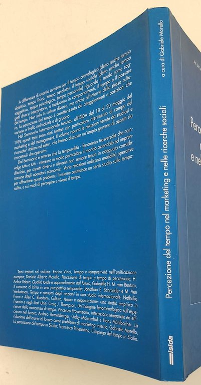 PERCEZIONE DEL TEMPO NEL MARKETING E NELLE RICERCHE SOCIALI(1994)