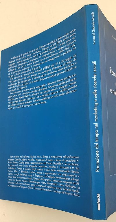 PERCEZIONE DEL TEMPO NEL MARKETING E NELLE RICERCHE SOCIALI(1994)