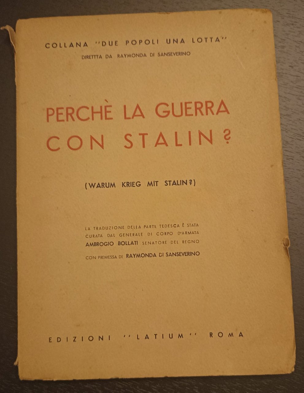 Perchè la guerra con Stalin?