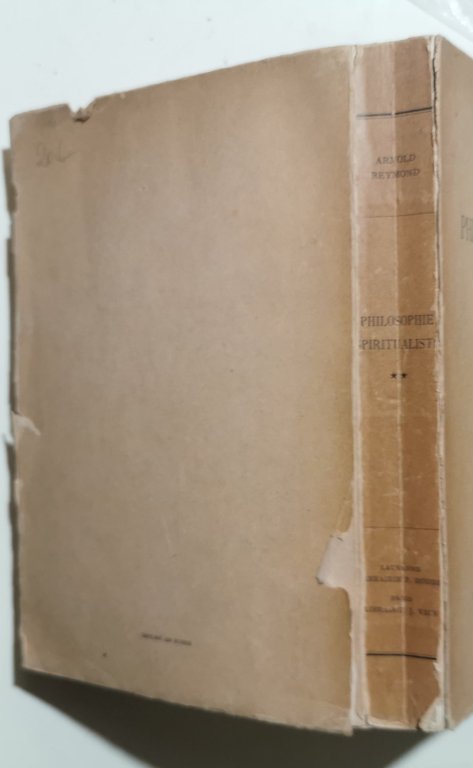 Philosophie spiritualiste - Etudes et meditations recherches critiques