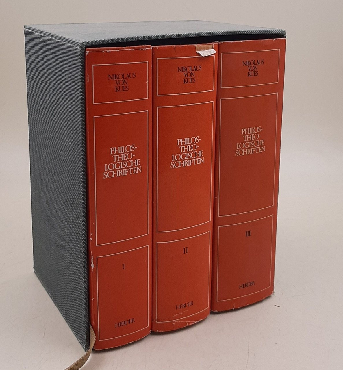 Philosophisch-Teologische schriften- lateinisch- deutsch- 3 voll.