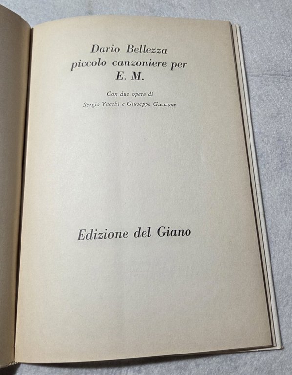 Piccolo canzonierer per E.M. | Immagine Gallery 2