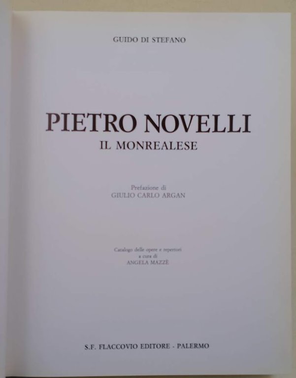PIETRO NOVELLI - IL MONREALESE(1989)