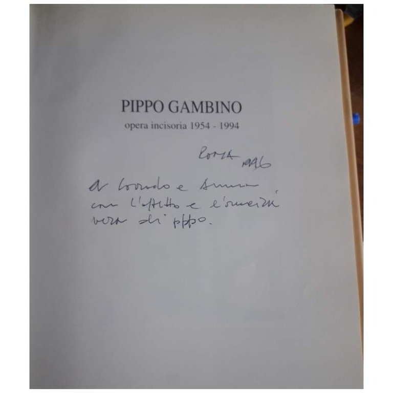 PIPPO GAMBINO- OPERA INCISORIA 1954-1994( 1995)