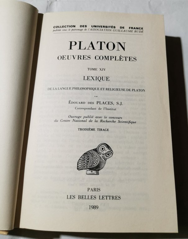 Platon Ceuvres Completes: Lexique De La Langue Philosophique Et Religieuse …