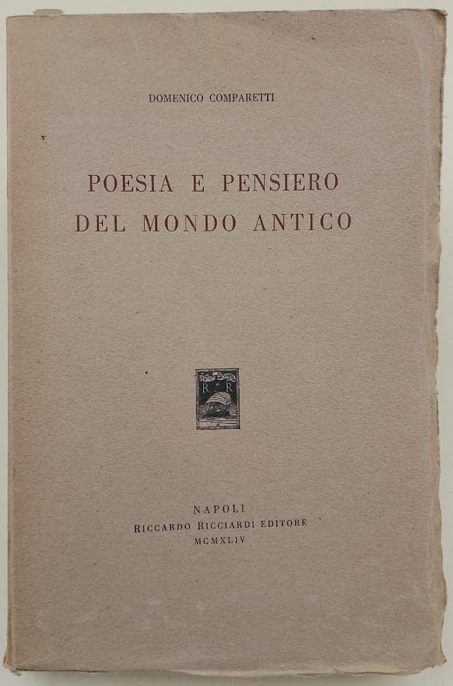 POESIA E PENSIERO NEL MONDO ANTICO (1944)