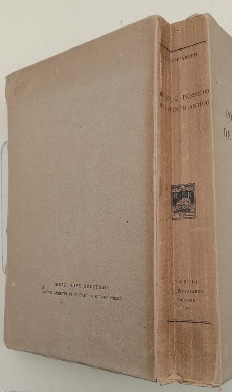 POESIA E PENSIERO NEL MONDO ANTICO (1944)