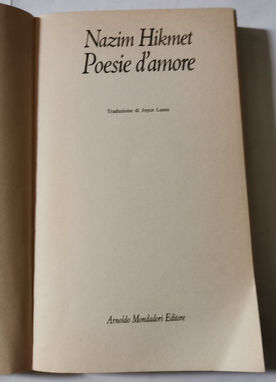 Poesie d'amore