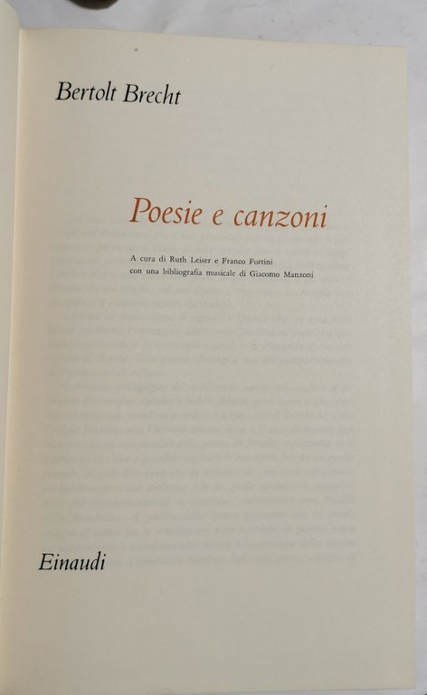 Poesie e canzoni