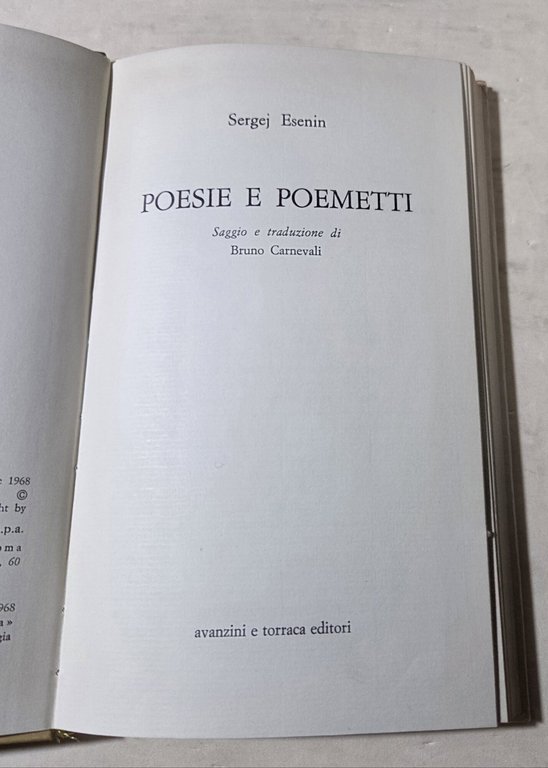 Poesie e poemetti