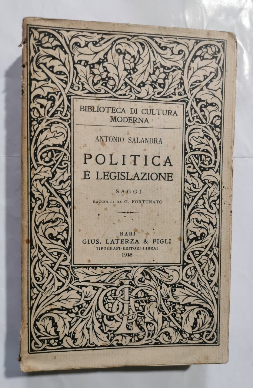 Politica e Legislazione - Saggi | Immagine principale