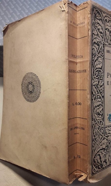 POLITICA E LEGISLAZIONE-SAGGI RACCOLTI DA G.FORTUNATO(1915)