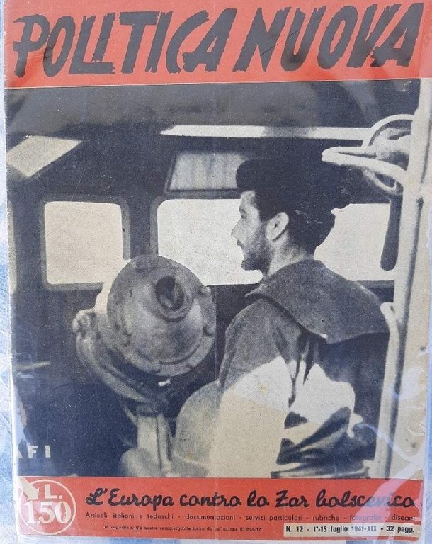 POLITICA NUOVA-L'EUROPA CONTRO LO ZAR BOLSCEVICO( 1941)