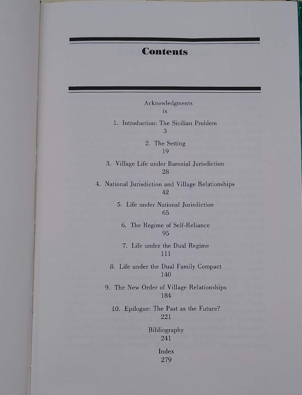 POLITICAL AUTHORITY IN A SICILIAN VILLAGE(1984)