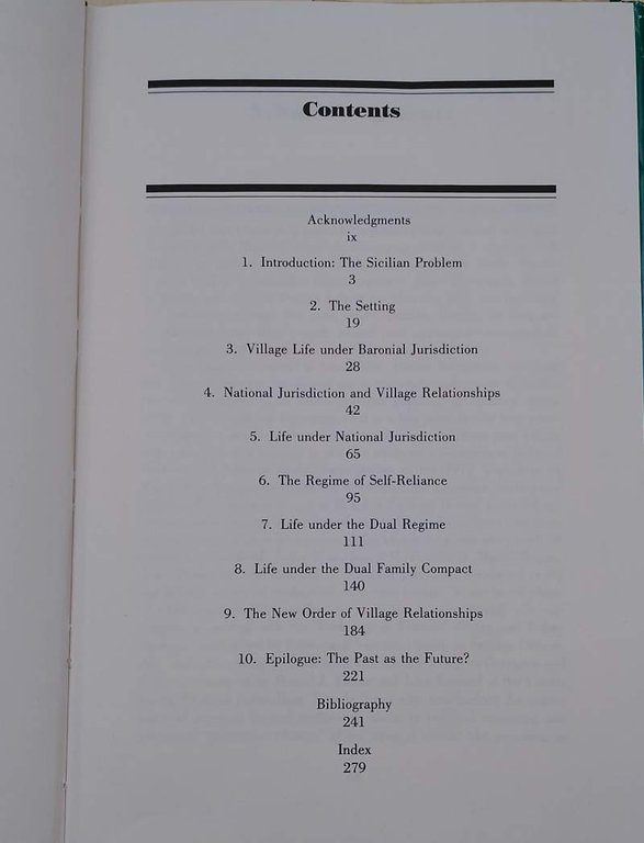 POLITICAL AUTHORITY IN A SICILIAN VILLAGE(1984)
