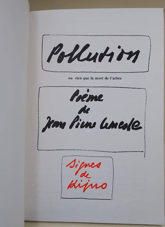 POLLUTION OU RIEN QUE LA MORT DE L'ARBRE( 1981)