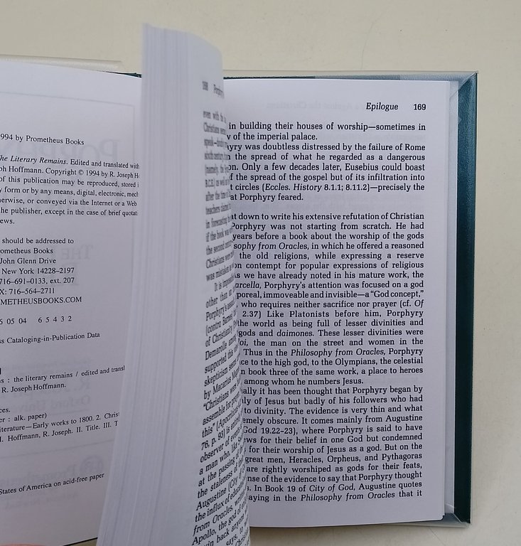 Porphyry's against Christians-The literary remains