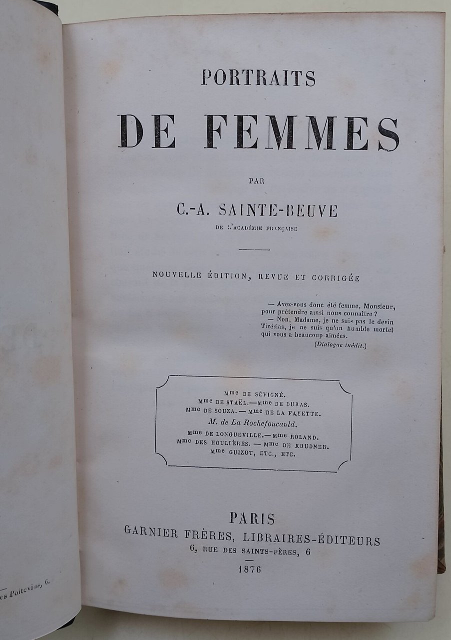 Portraits de femmes