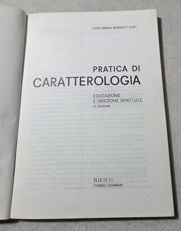 Pratica di caratteologia | Immagine Gallery 2