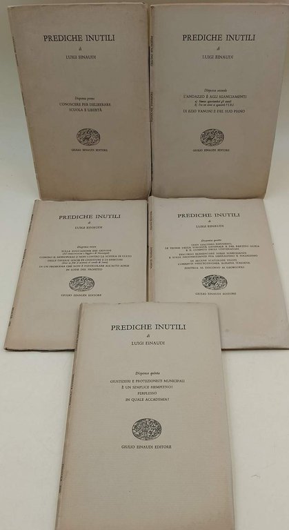 PREDICHE INUTILI -5 dispense( 1956/1958)