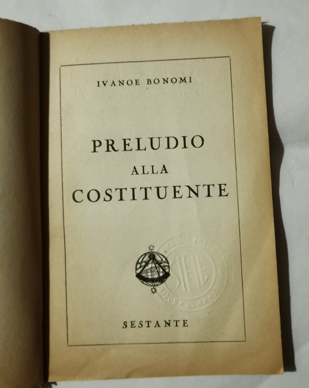 Preludio alla Costituente