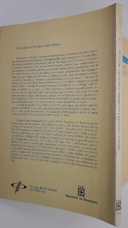 PREMSA I SOCIETAT A LA GIRONA FRANQUISTA(1989)