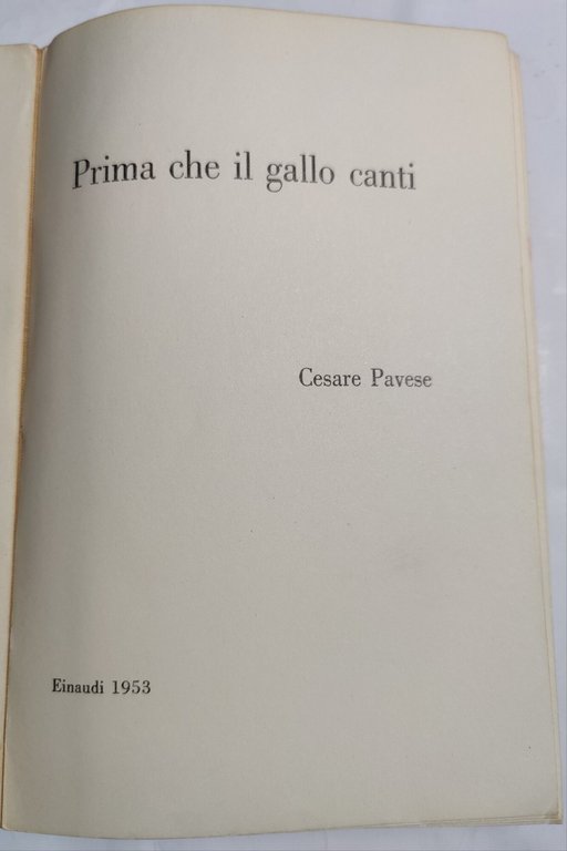 Prima che il gallo canti