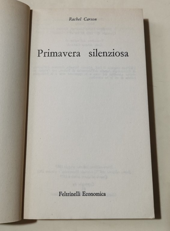 Primavera silenziosa