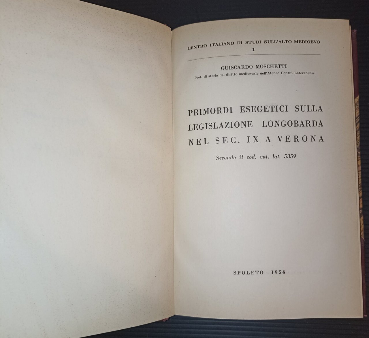 Primordi esegetici sulla legislazione longobarda nel sec. IX a Verona-secondo …