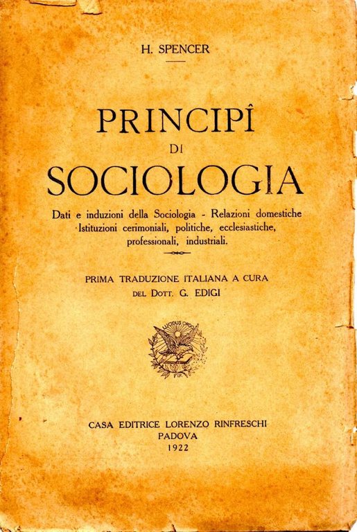 PRINCIPI DI SOCIOLOGIA