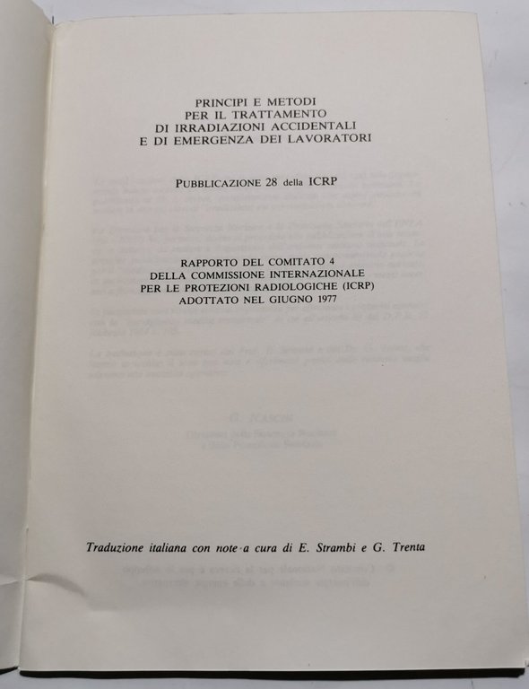 Principi e metodi per il trattamento di irradiazioni accidentali e …