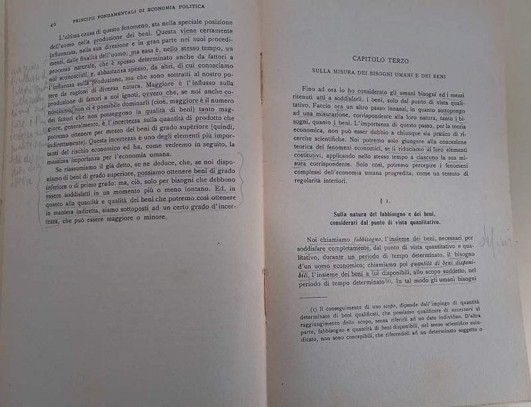 PRINCIPI FONDAMENTALI DI ECONOMIA POLITICA( 1925)