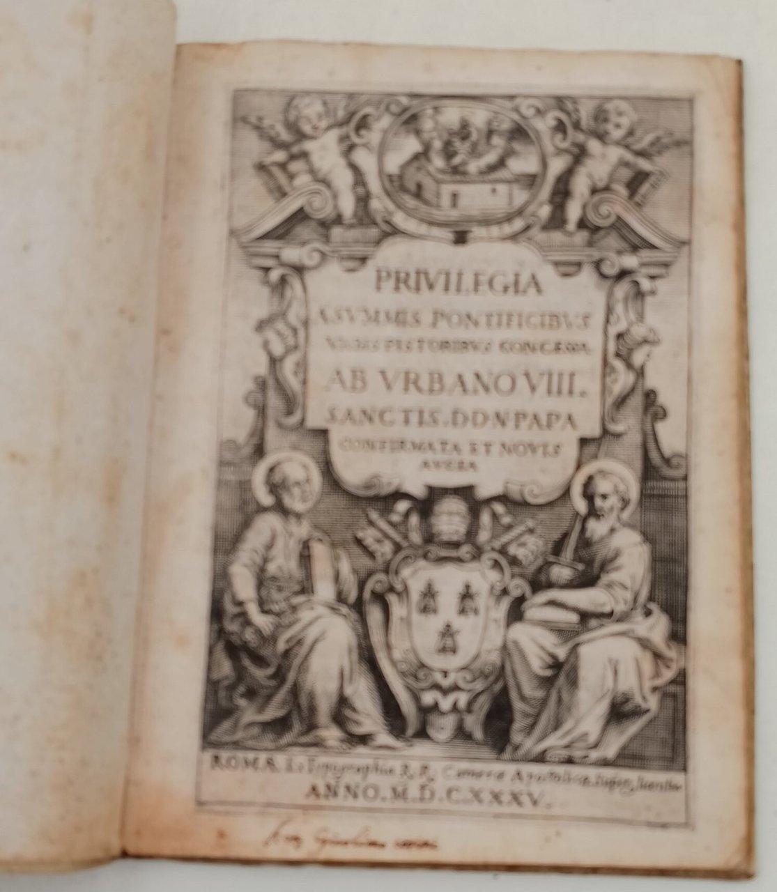 PRIVILEGIA A SUMMIS PONTIFICIBUS URBIS PISTORIBUS CONCESSA AB URBANO VIII. …