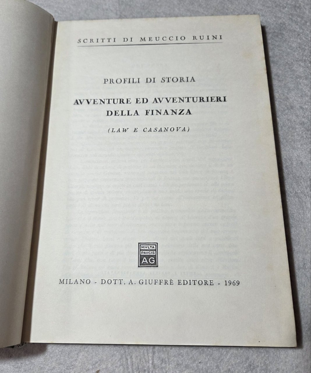 Profili di Storia - Avventure ed avventurieri della finanza(Law e … | Immagine principale
