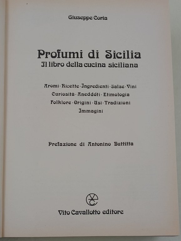 Profumi di Sicilia- Il libro della cucina siciliana