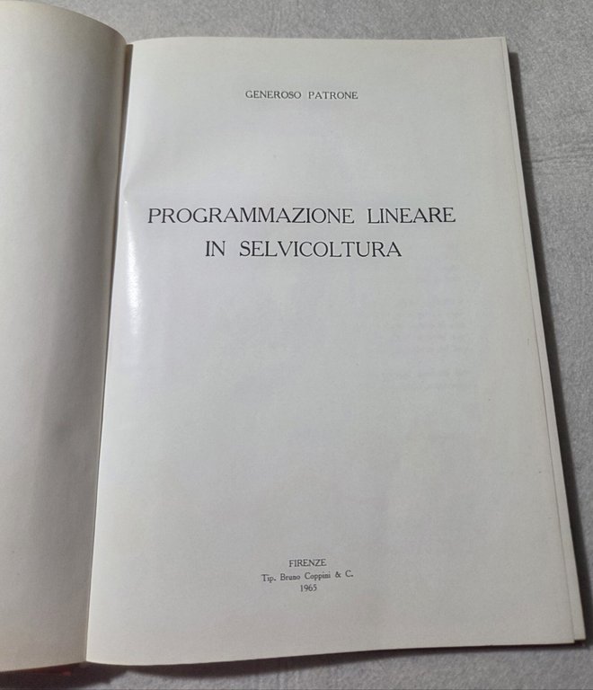 Programmazione lineare in selvicoltura | Immagine Gallery 2