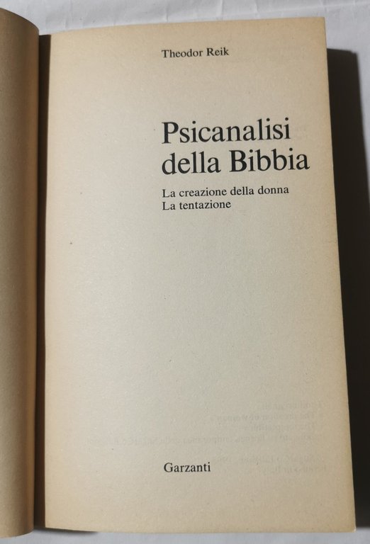 Psicanalisi della bibbia