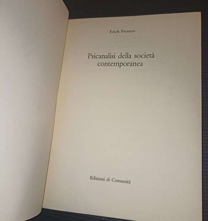 Psicanalisi della società contemporanea