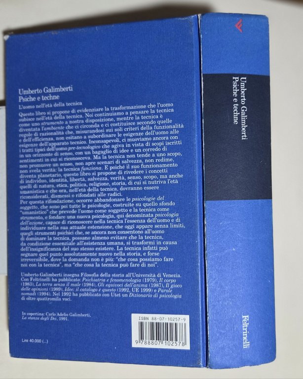 Psiche e techne. L'uomo nell'eta' della tecnica