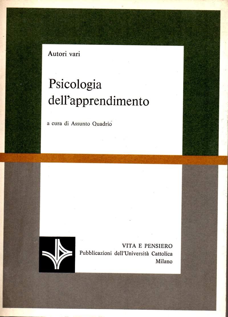 PSICOLOGIA DELL'APPRENDIMENTO