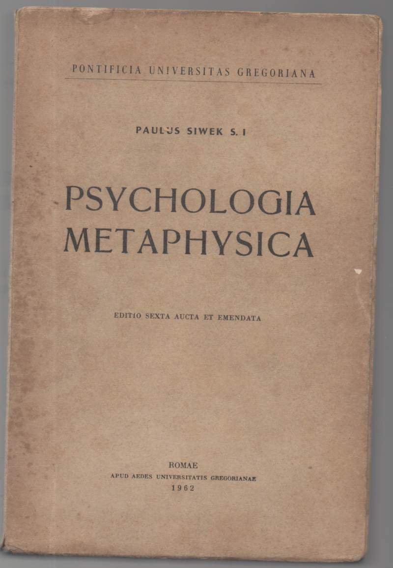 Psychologia metaphysica | Immagine principale
